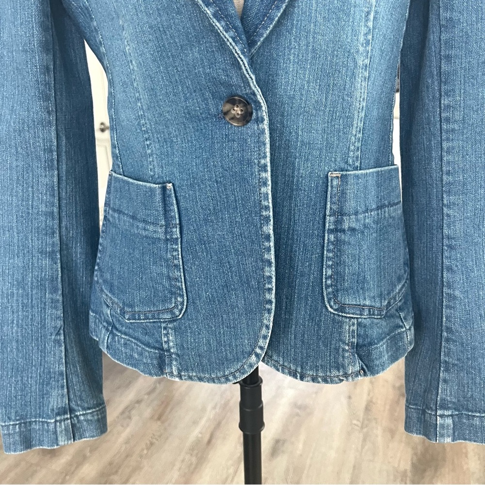 Theory Denim Blazer Jacket - Picture 6 of 13